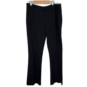Diane Von Furstenberg Black Wool Blend Trousers Size 8